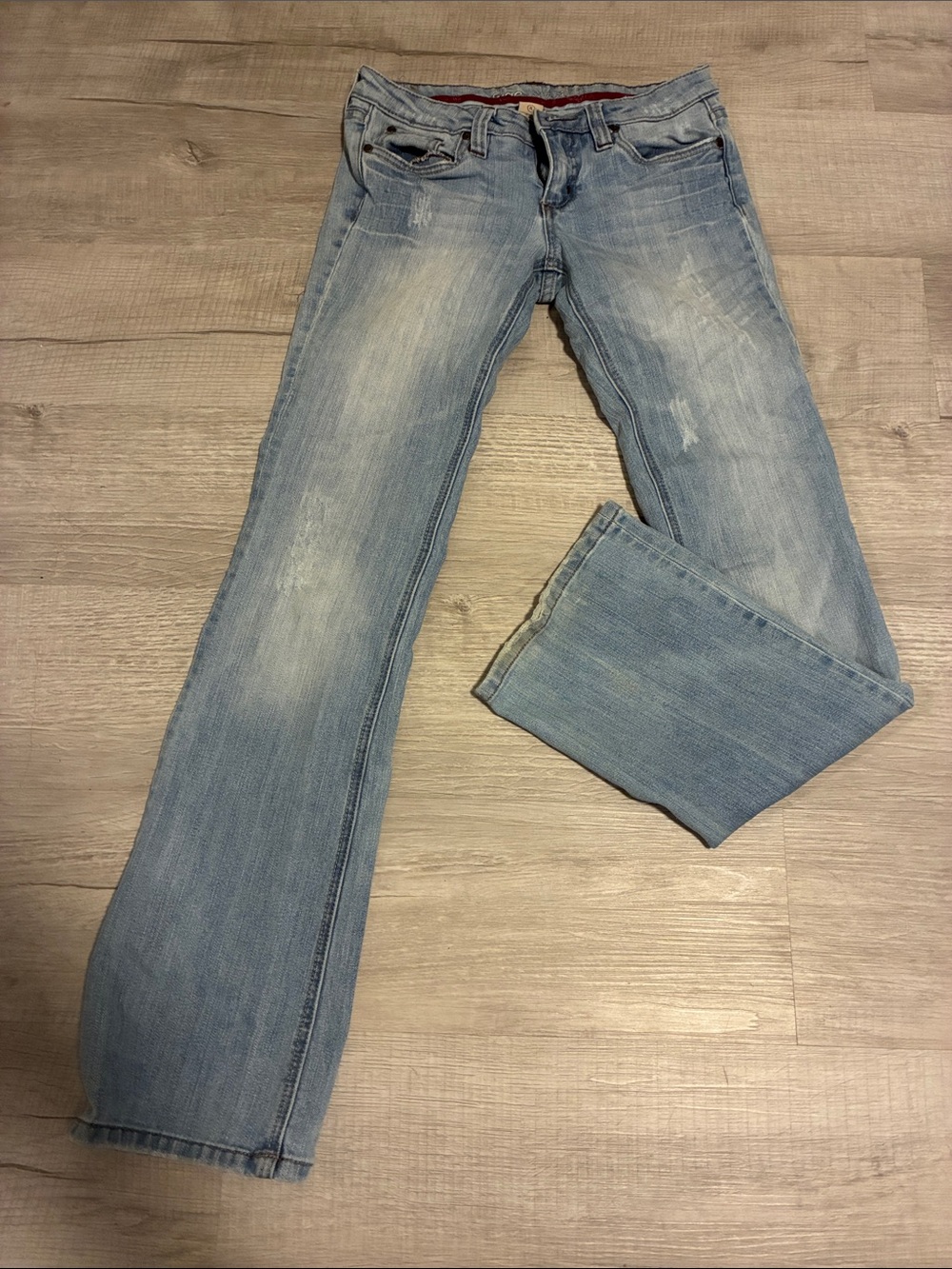 refuge Light Blue Flare Jeans